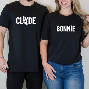 Bonnie and Clyde Matching T-Shirts For Couples